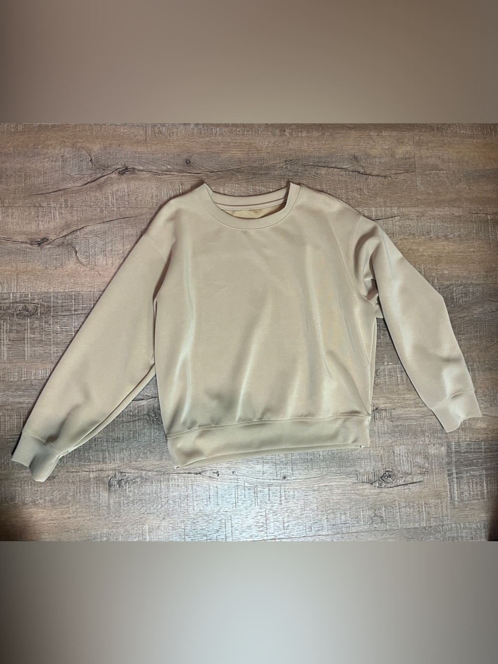a new day Beige Crewneck Sweatshirt